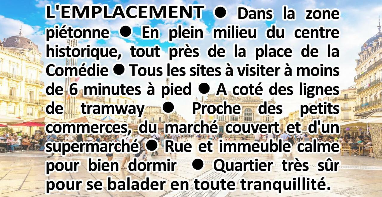 Ferienwohnung Comedie Musee-Fabre Parking Offert Climatisation Montpellier Exterior foto